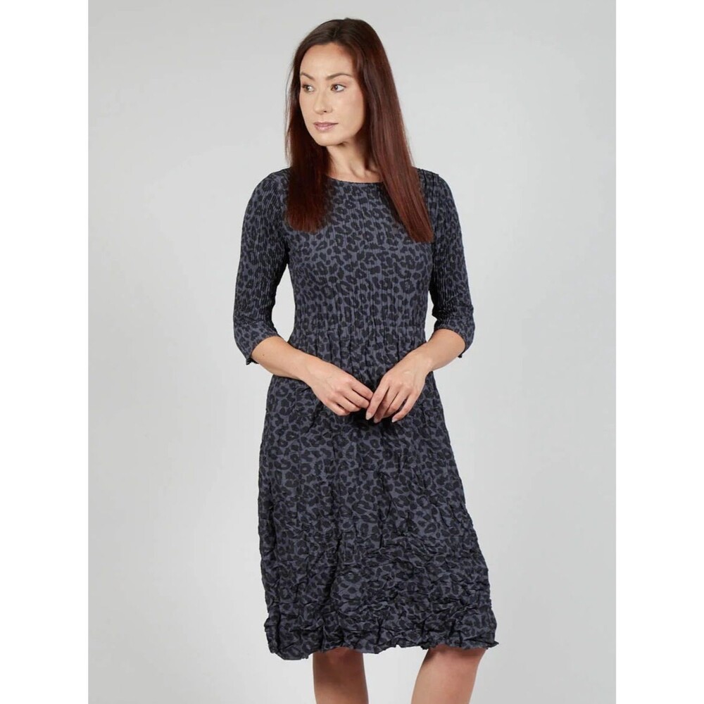 ✨ Alquema Three Quarter Sleeve Smash Dress in Leopard ✨